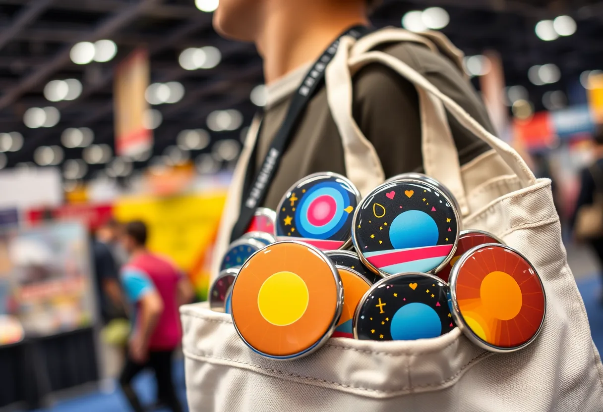 Botones personalizados — Convenciones y ferias