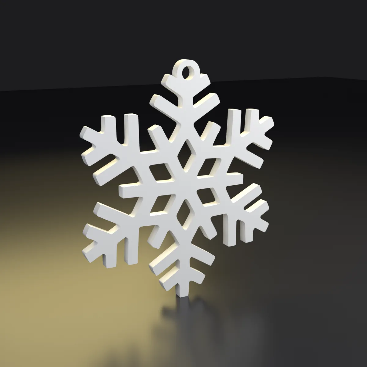 Copo de nieve — otro ángulo