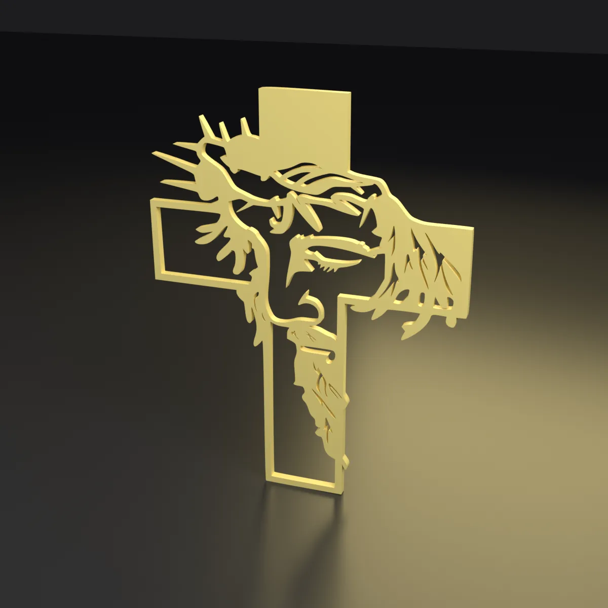 Cruz de pared con Cristo