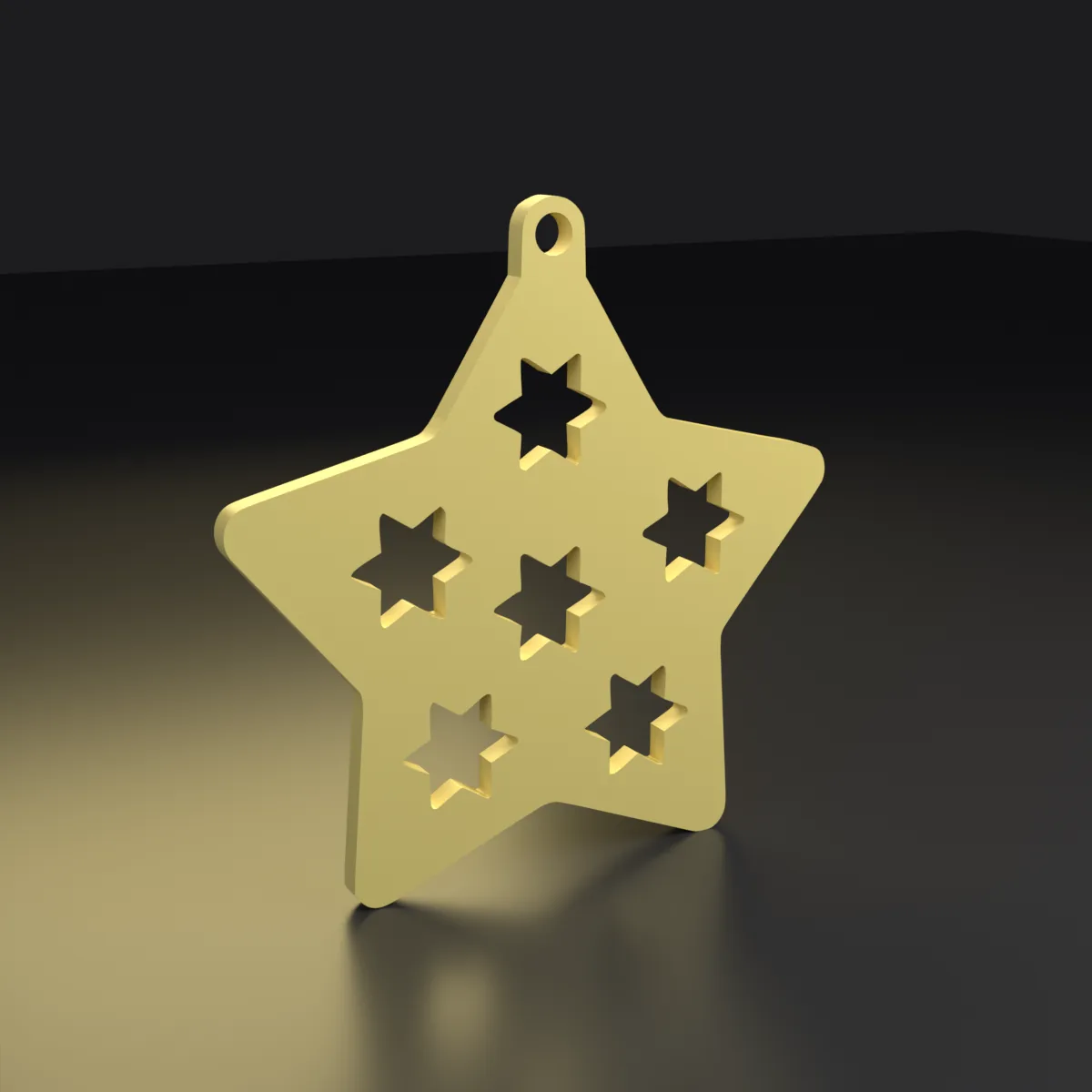 Estrella para el árbol — otro ángulo