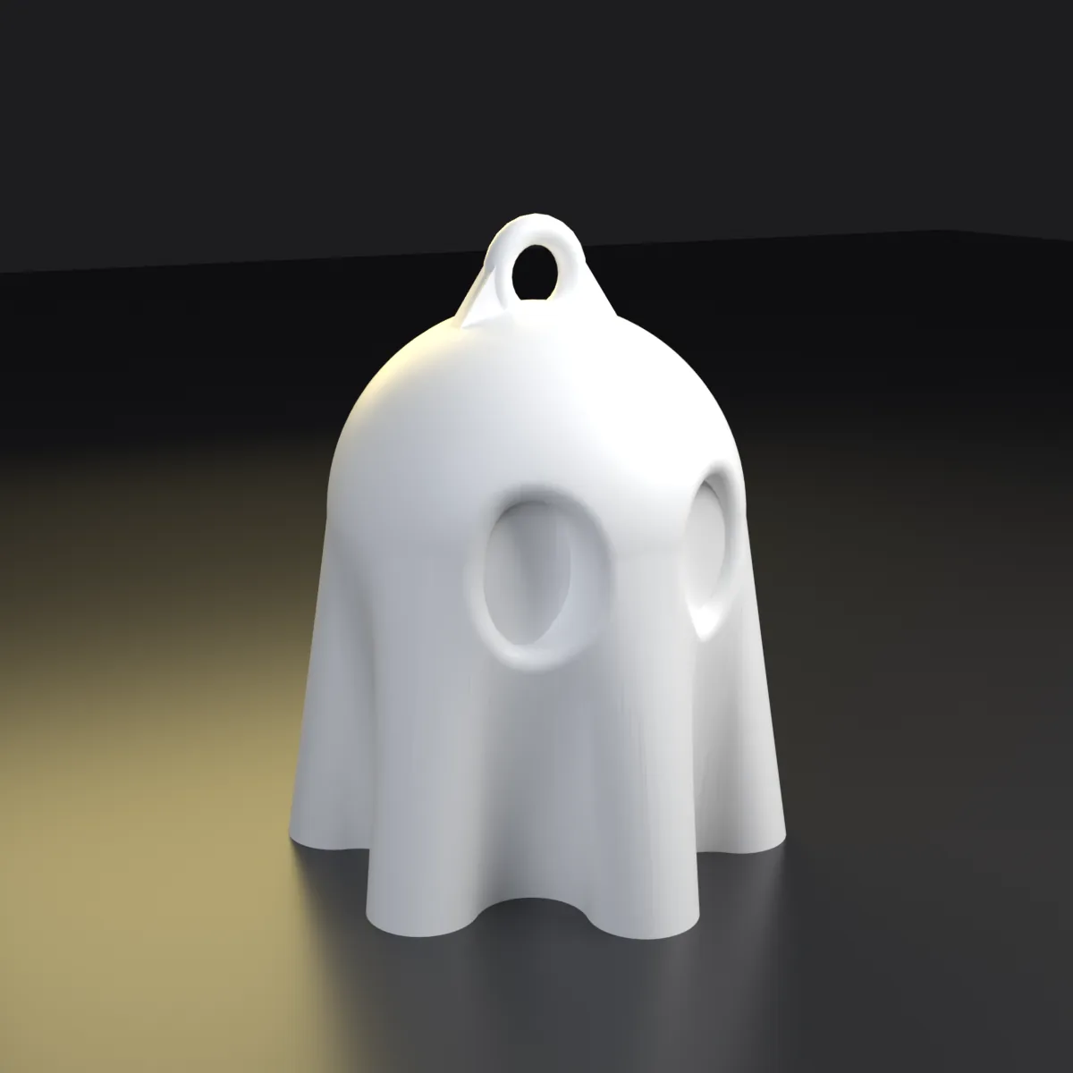 Llavero de fantasma — otro ángulo