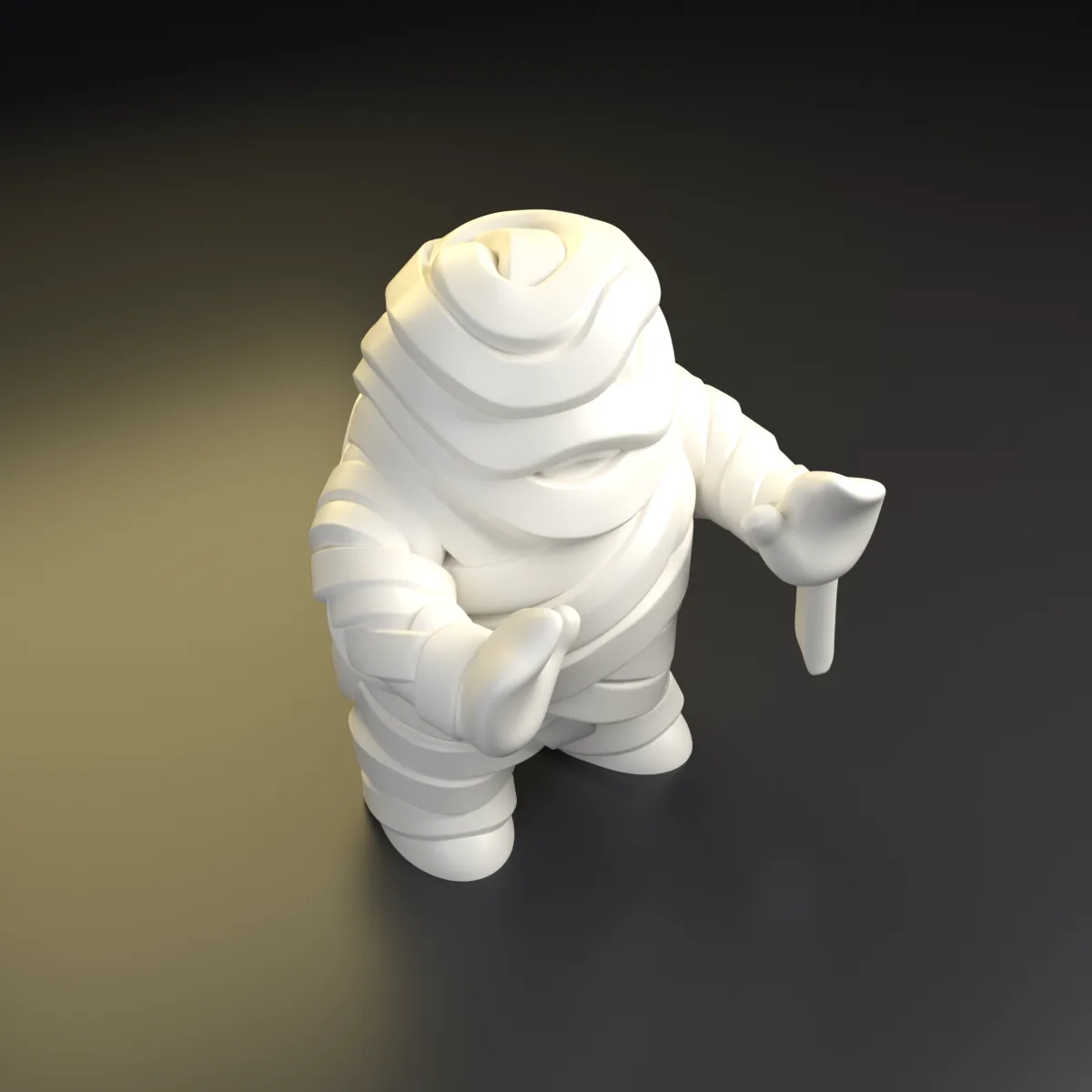 Momia miniatura — otro ángulo