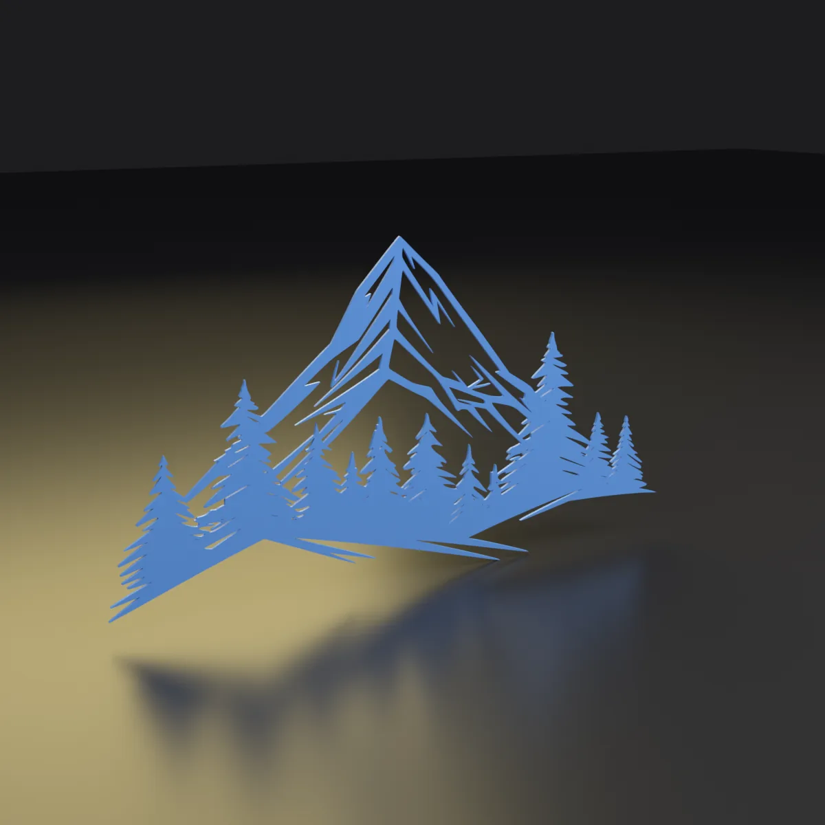 Montañas minimalistas — otro ángulo