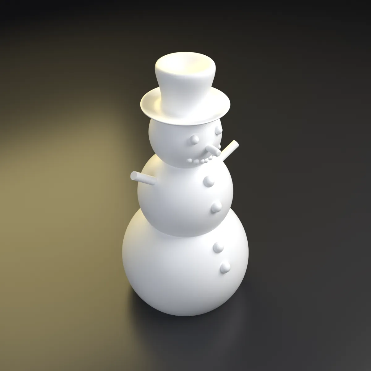 Muñeco de nieve — otro ángulo