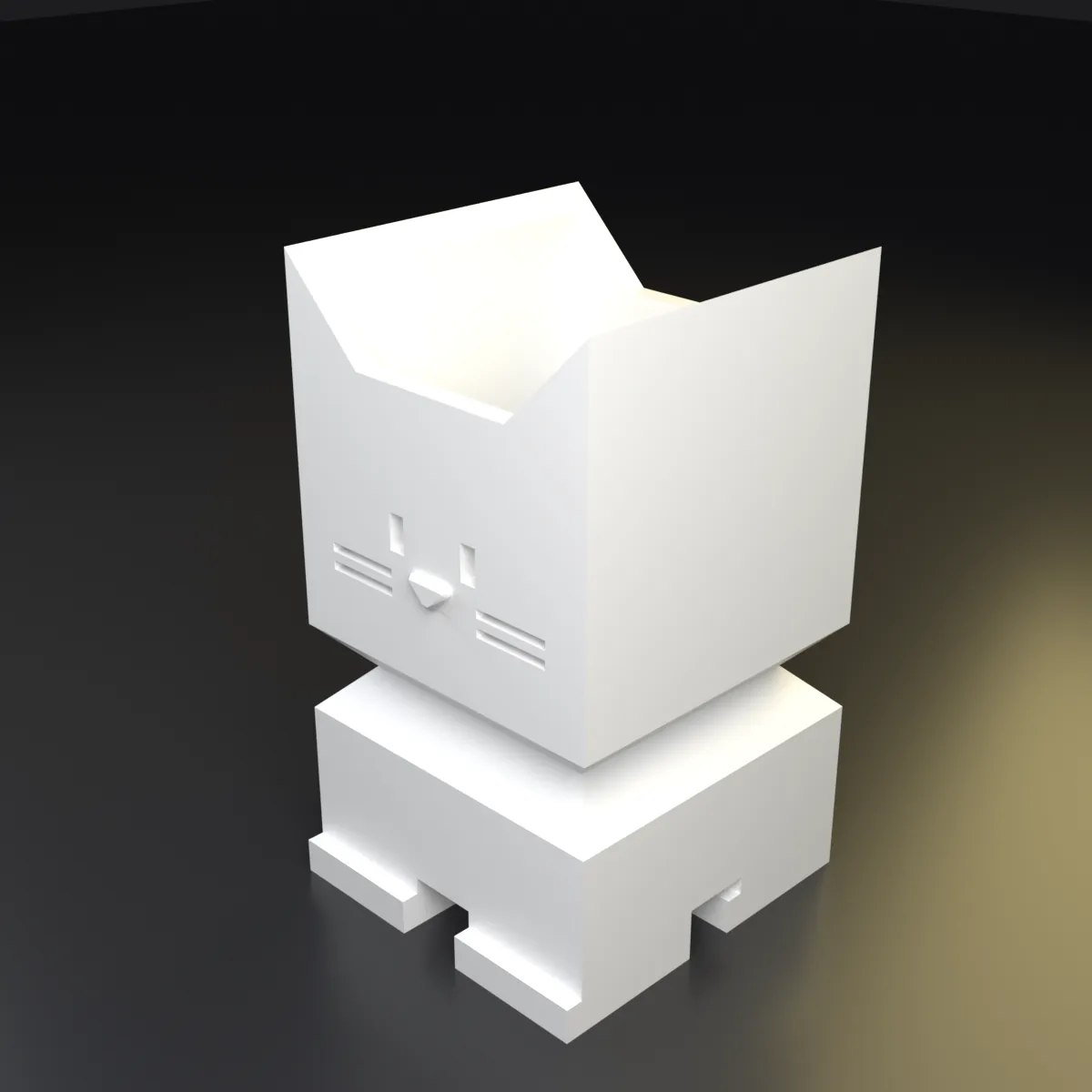 Portalápices gato