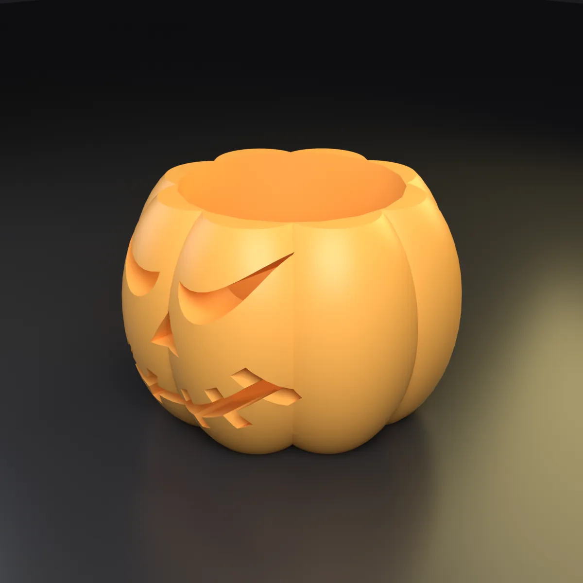 Portavelas de calabaza