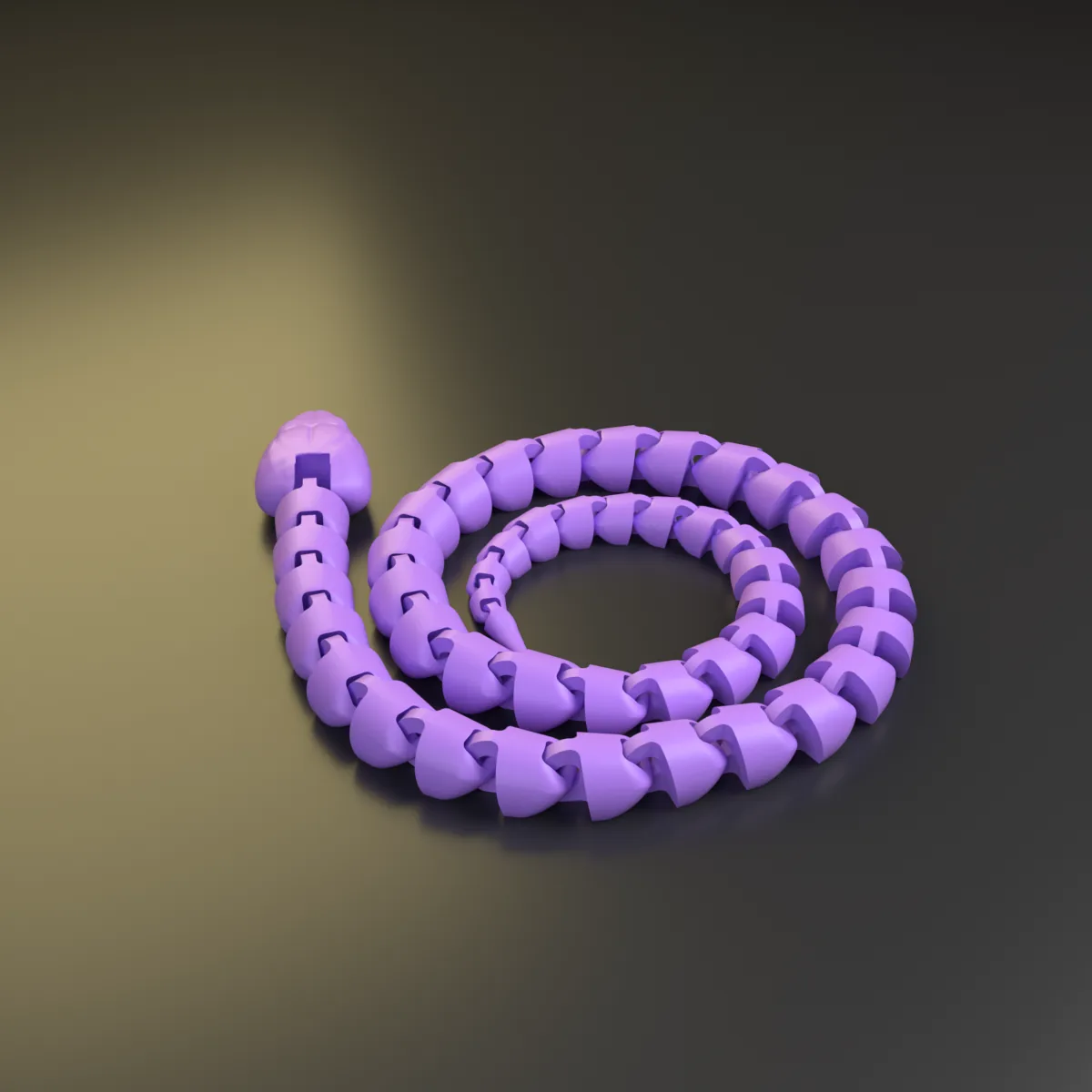 Serpiente articulada — otro ángulo