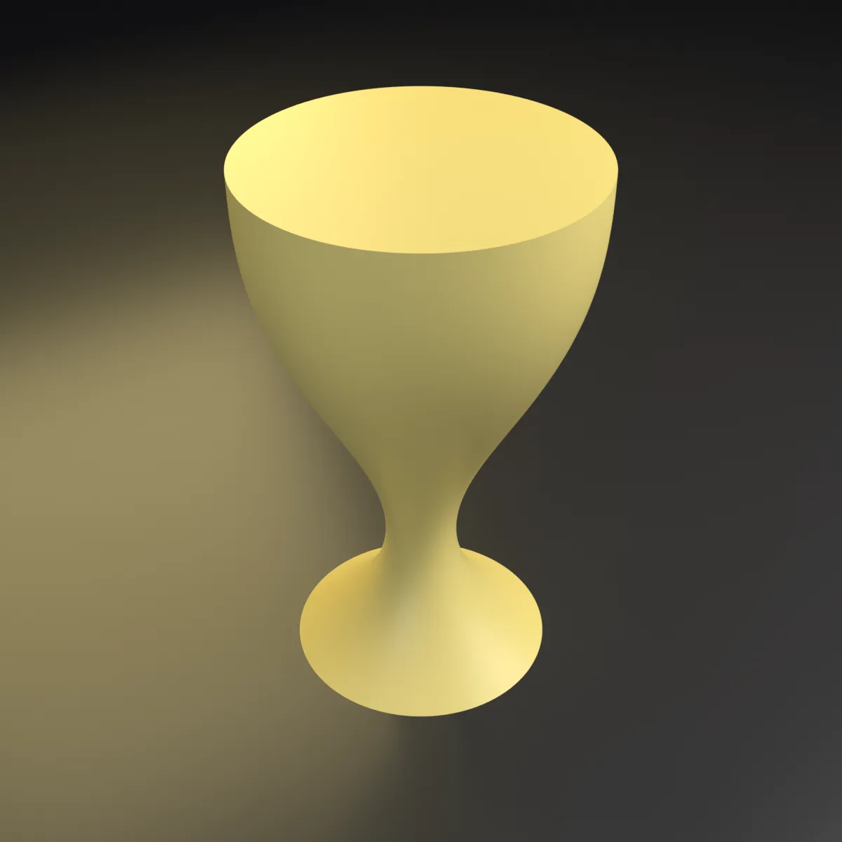 Trofeo minimalista — otro ángulo