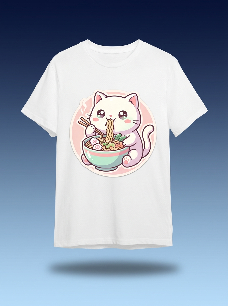 Camiseta Gato Ramen