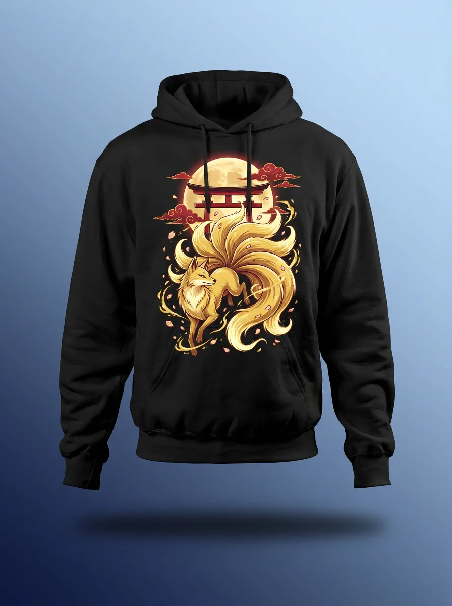 Hoodie Kitsune Dorado