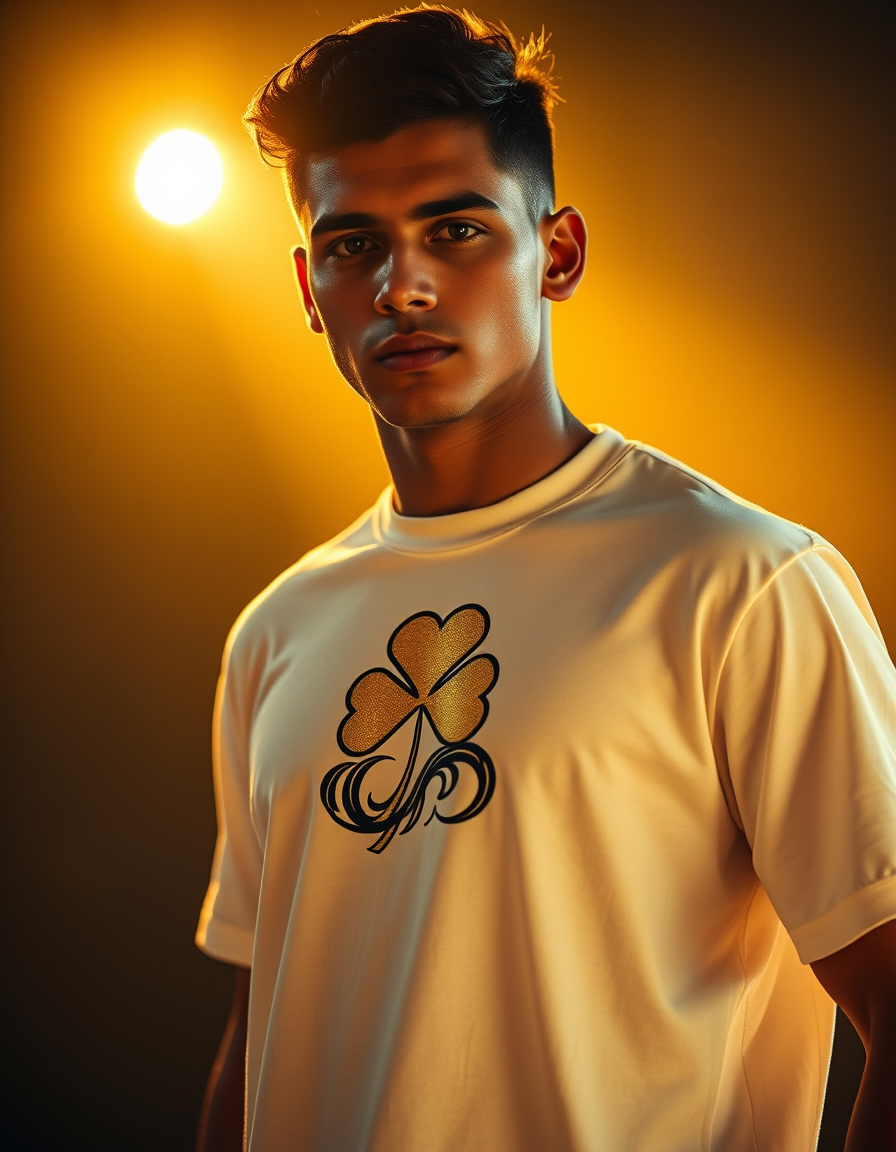 Camiseta Ola Dorada Blanca — Blanco