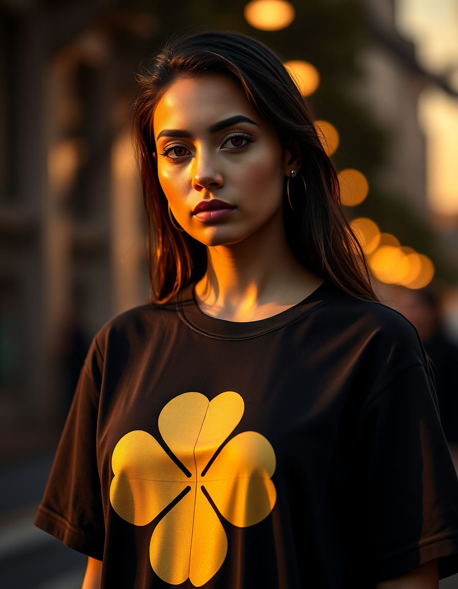 Camiseta Signature Trébol Geo — Blanco