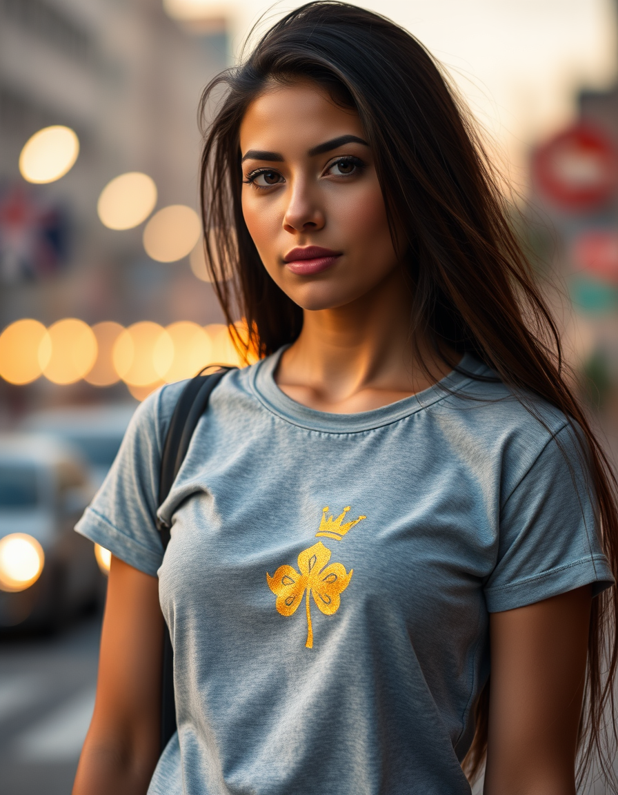 Camiseta Trébol Real Gris