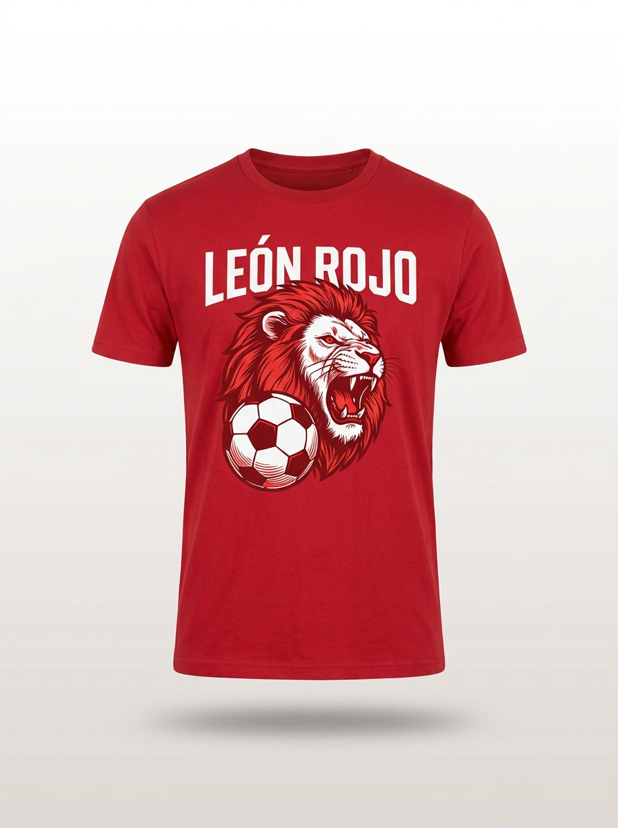 Camiseta León Rojo