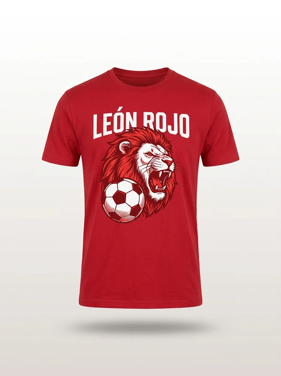 Camiseta León Rojo