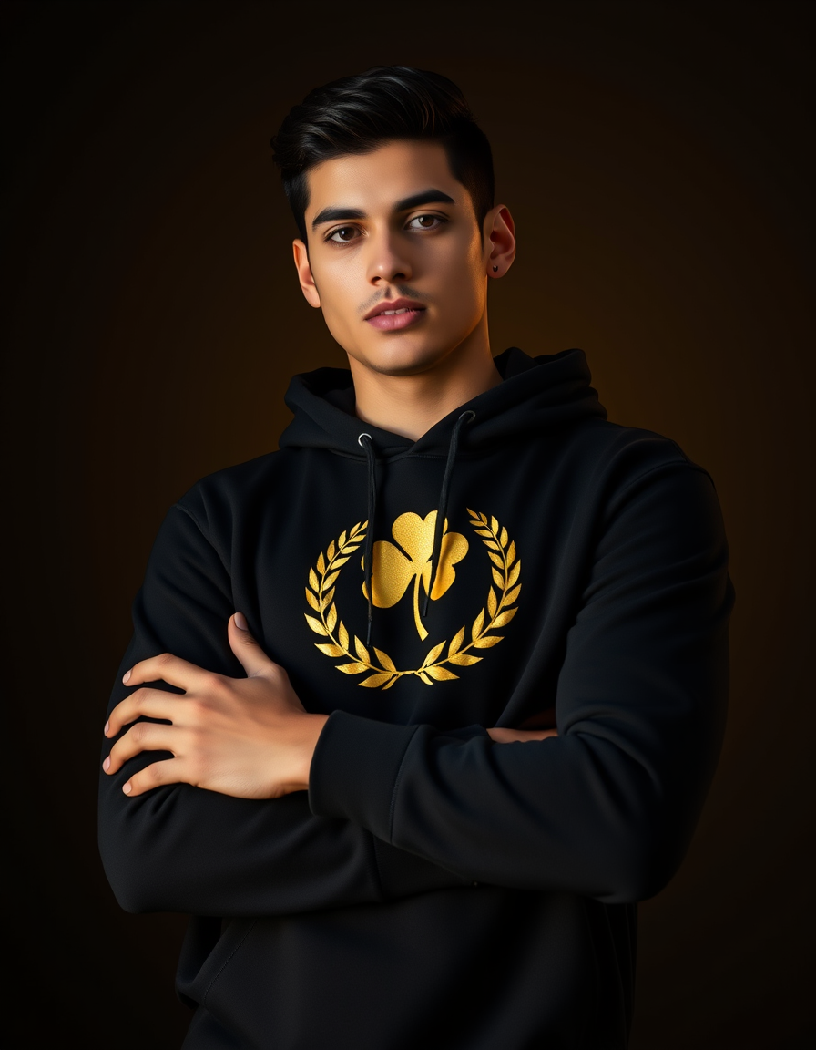 Hoodie Corona de Laurel — Blanco