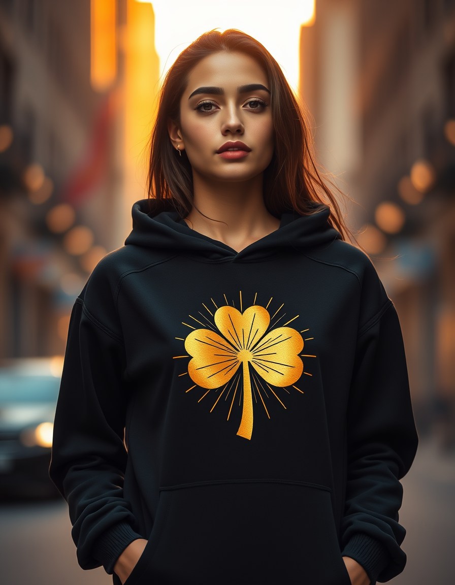 Hoodie Signature Trébol Sol