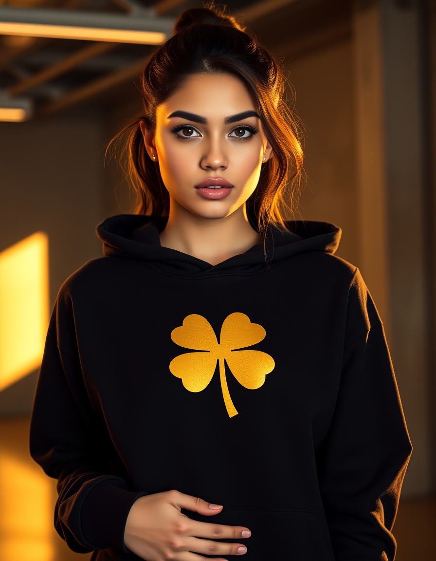 Hoodie Trébol Áureo