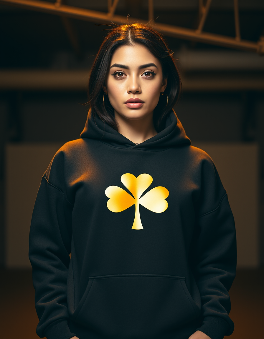 Hoodie Trébol Urbano — Blanco