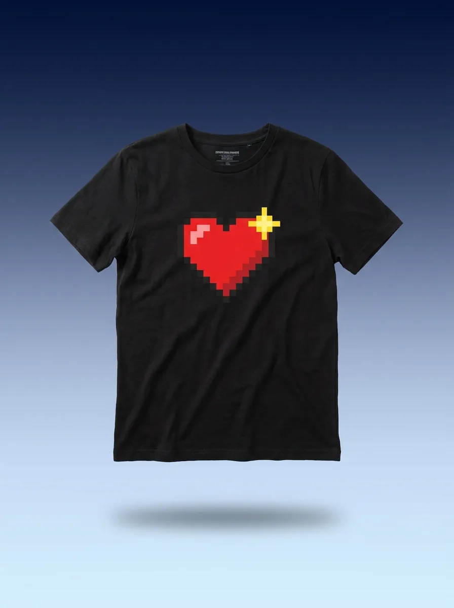 Camiseta Corazón Pixel