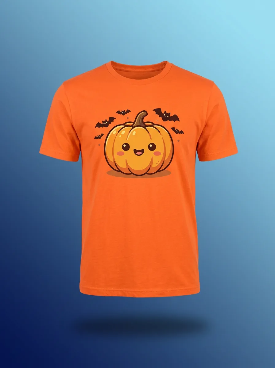 Camiseta Calabaza Kawaii