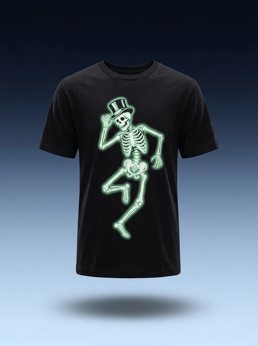 Camiseta Esqueleto Bailarín