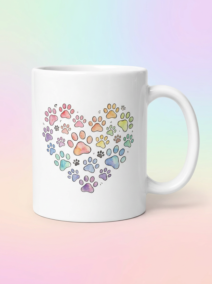 Mug Huellitas de Amor