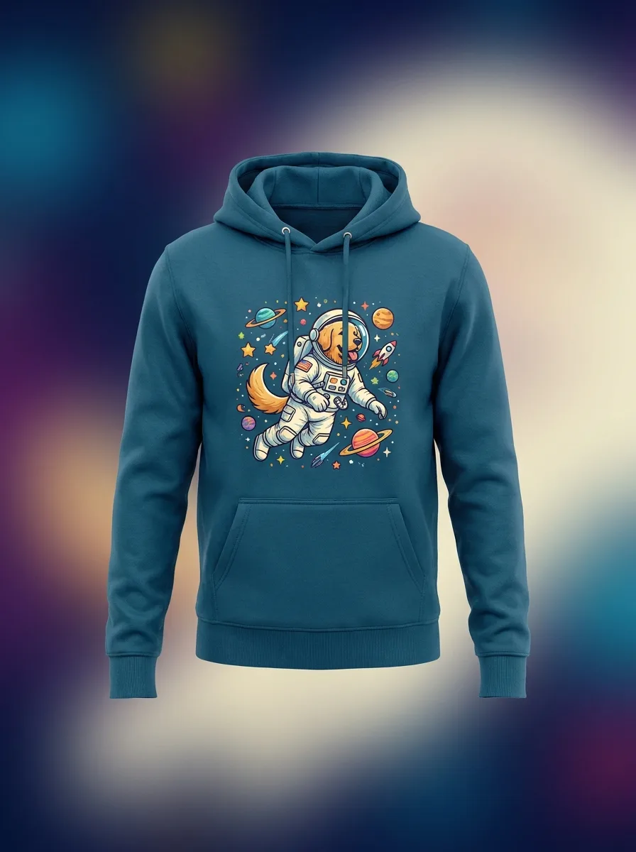 Hoodie Perro Astronauta