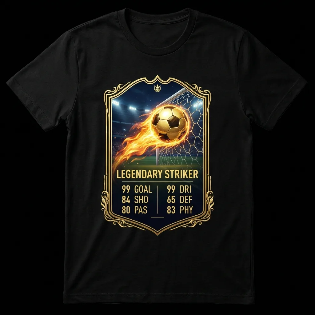Camiseta Fútbol Legendario — Carta de Leyenda