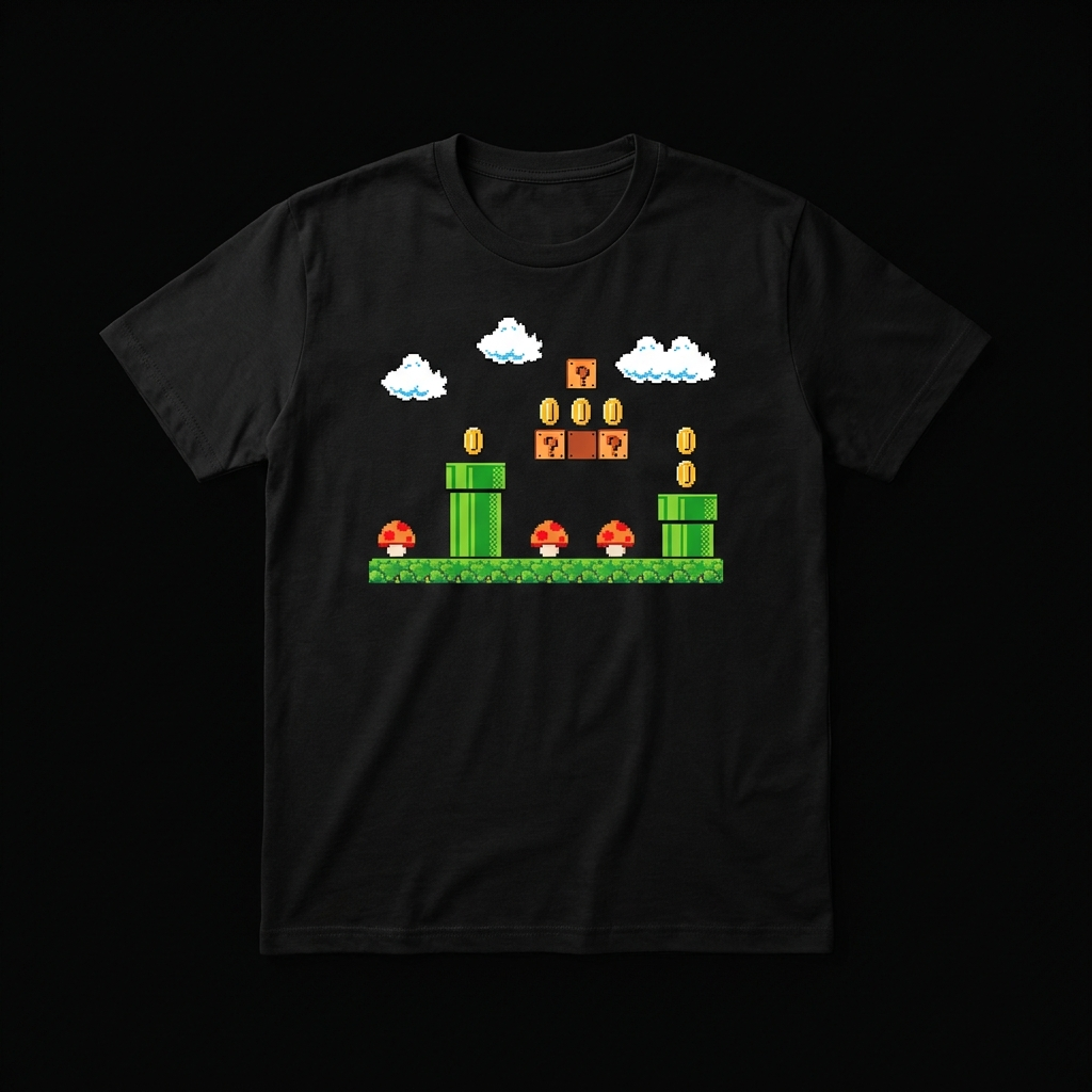 Camiseta Plataformas Retro — Pixel World