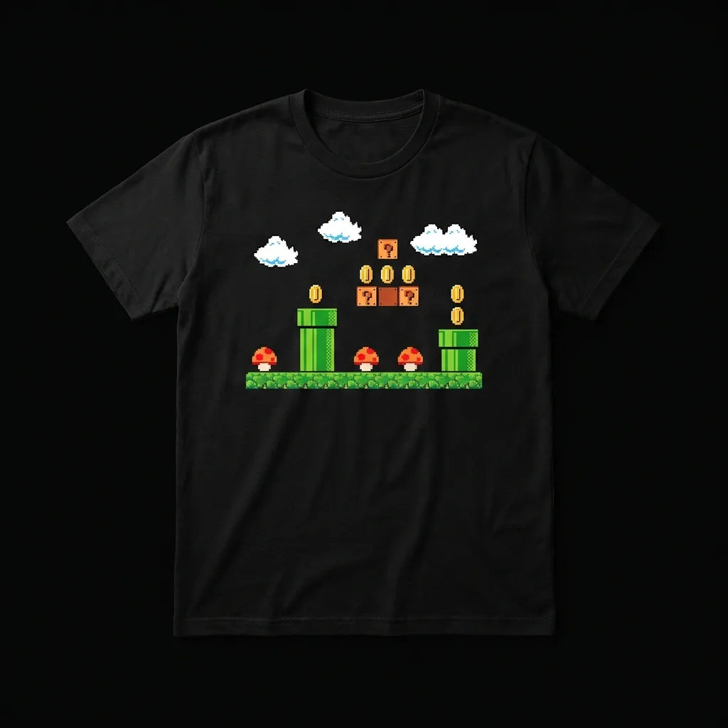 Camiseta Plataformas Retro — Pixel World