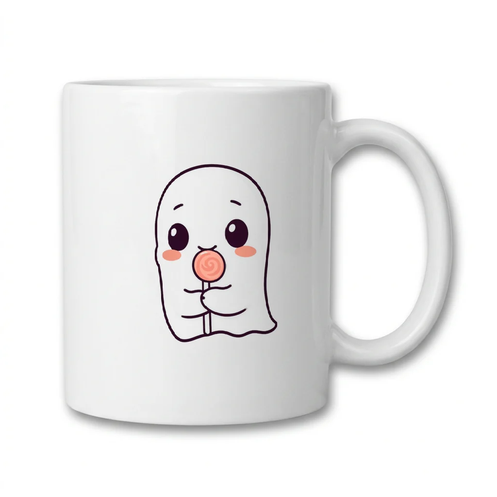 Mug Fantasmita Kawaii