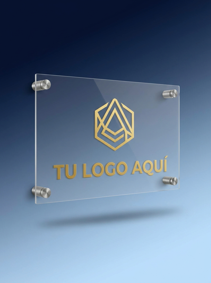 Aviso Acrílico con tu Logo