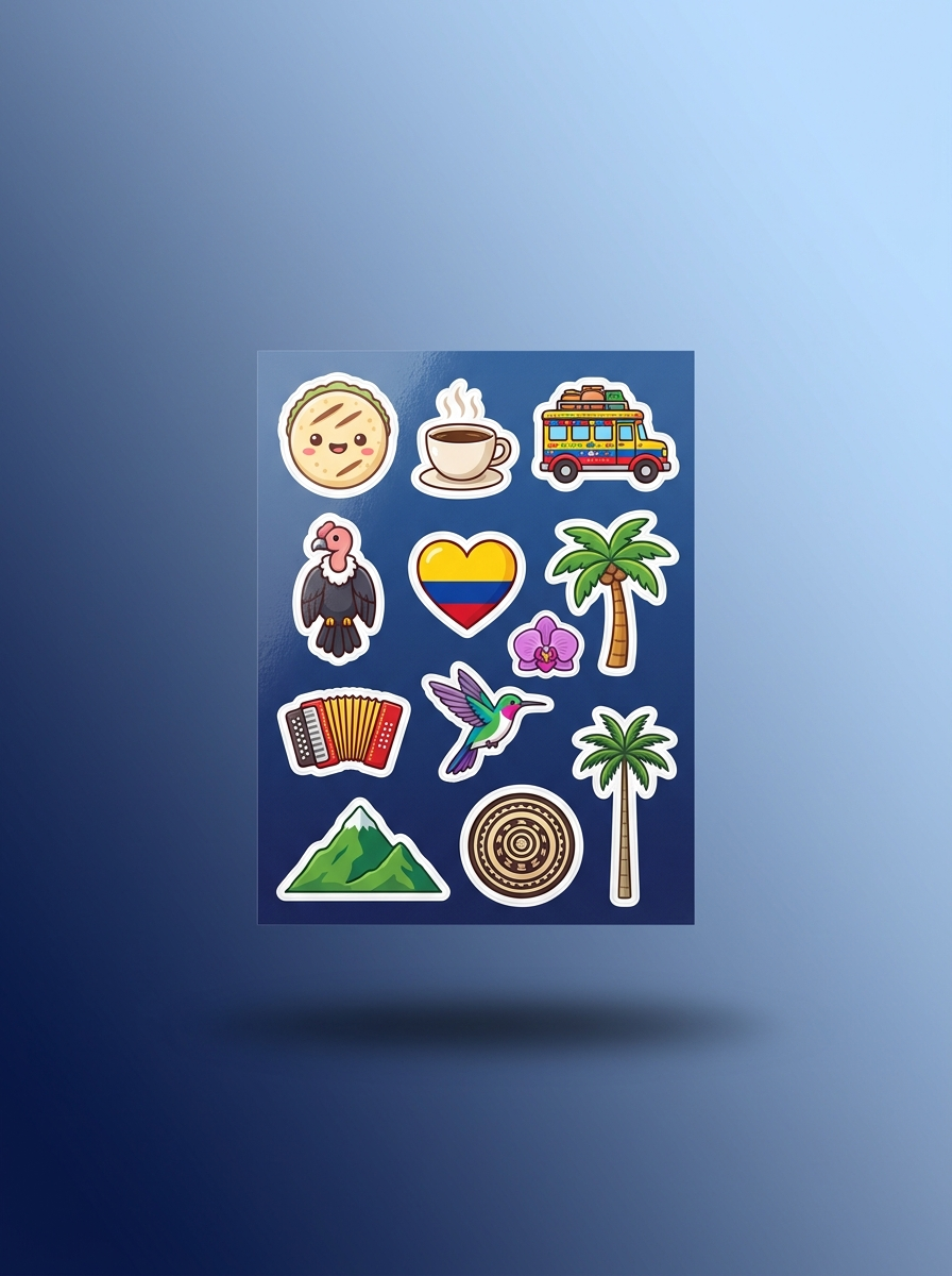 Pack Stickers Colombia