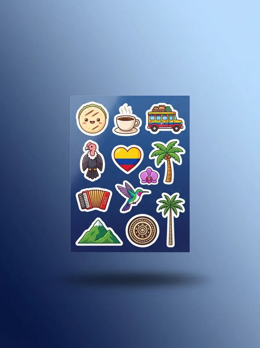 Pack Stickers Colombia