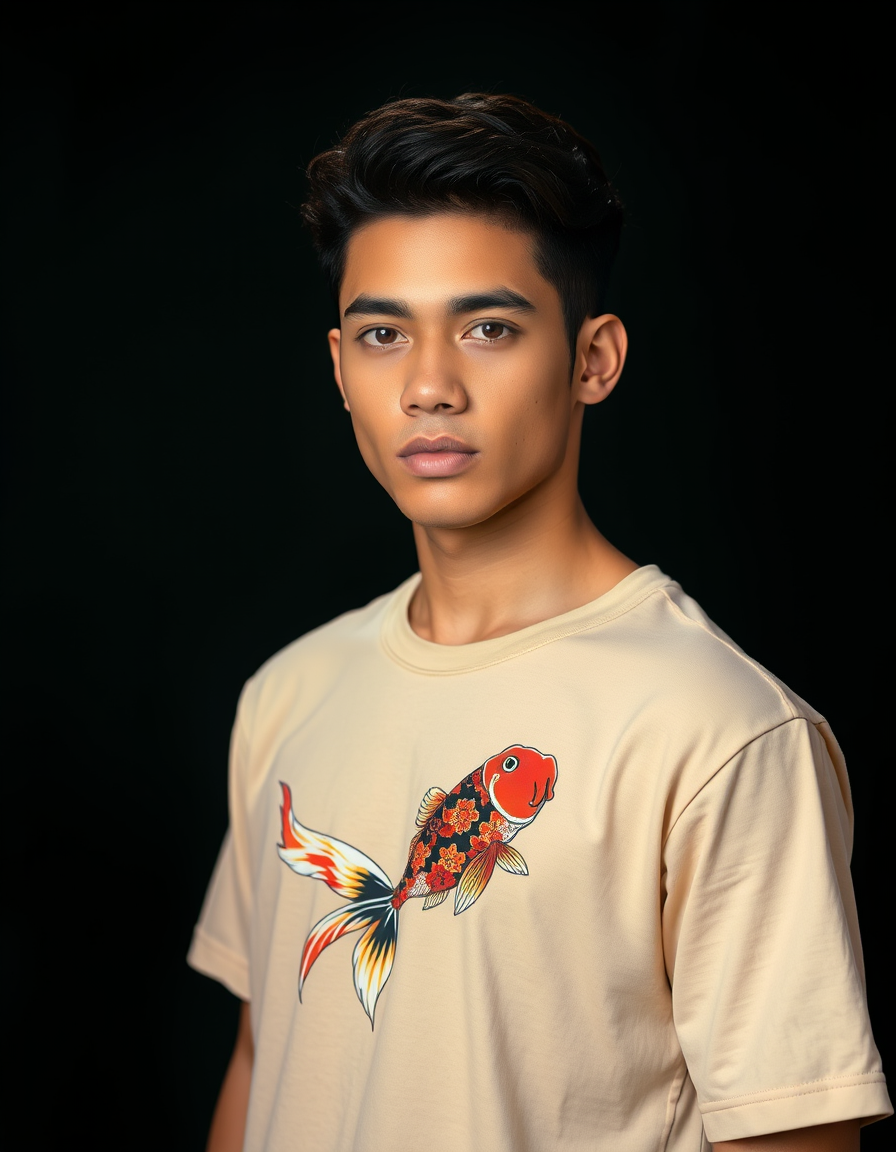 Camiseta Koi Beige