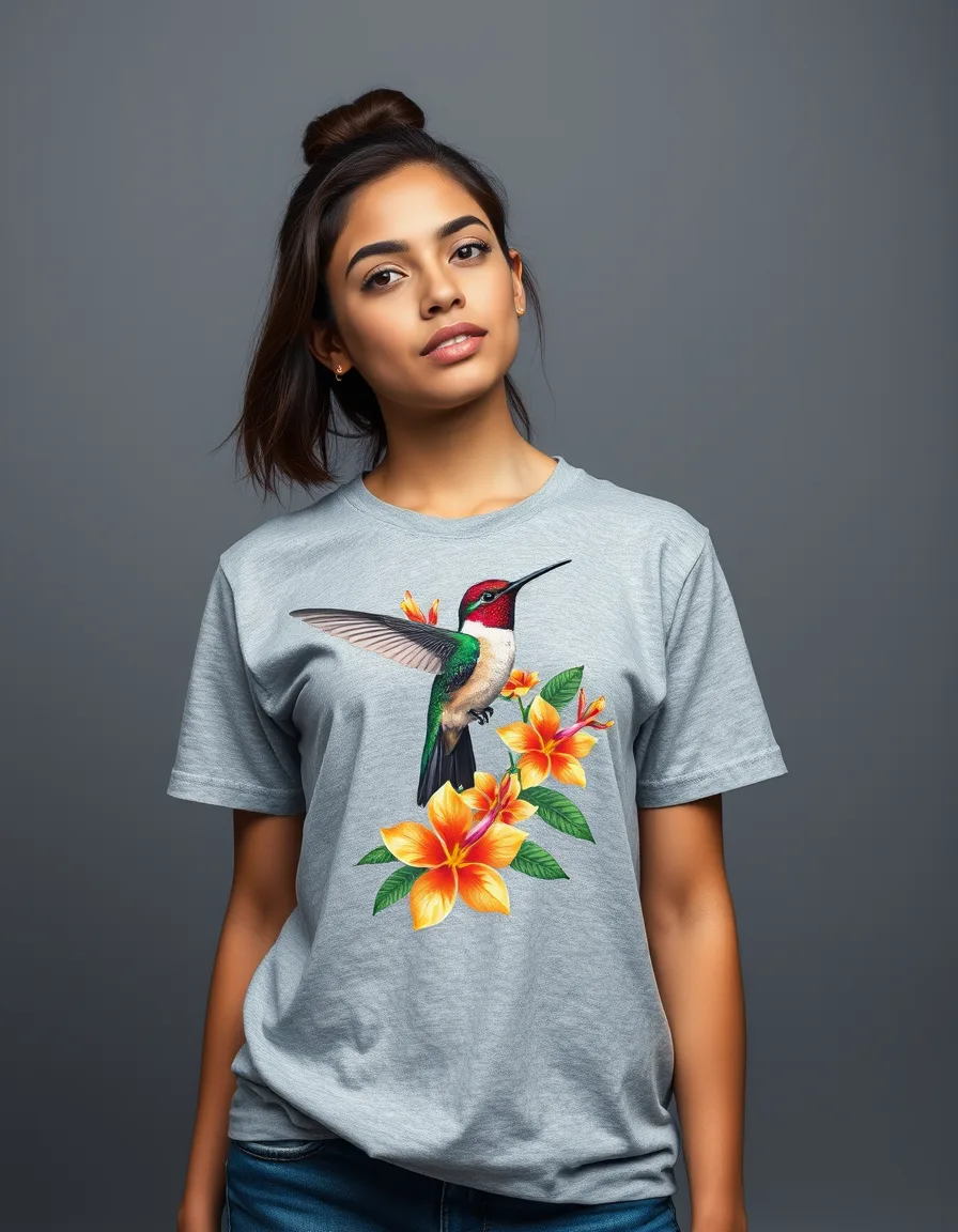 Camiseta Signature Colibrí Gris