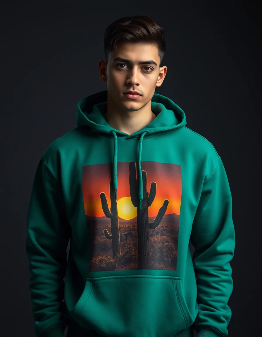 Hoodie Cactus Verde