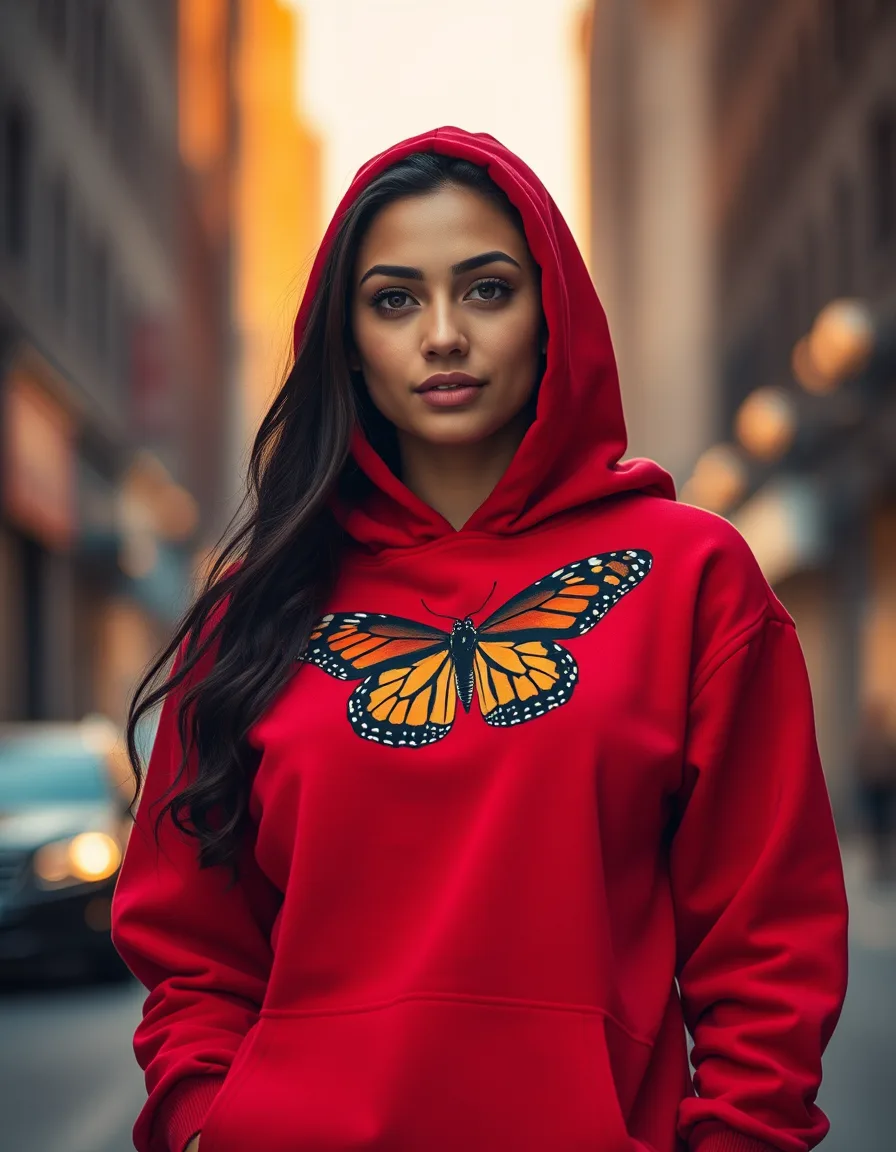Hoodie Signature Mariposa Roja