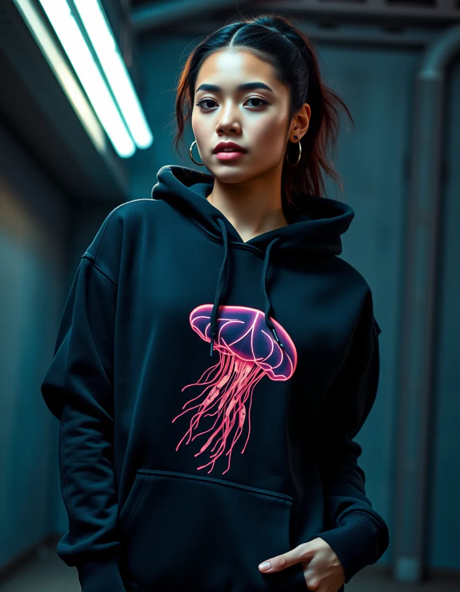 Hoodie Signature Medusa Negra