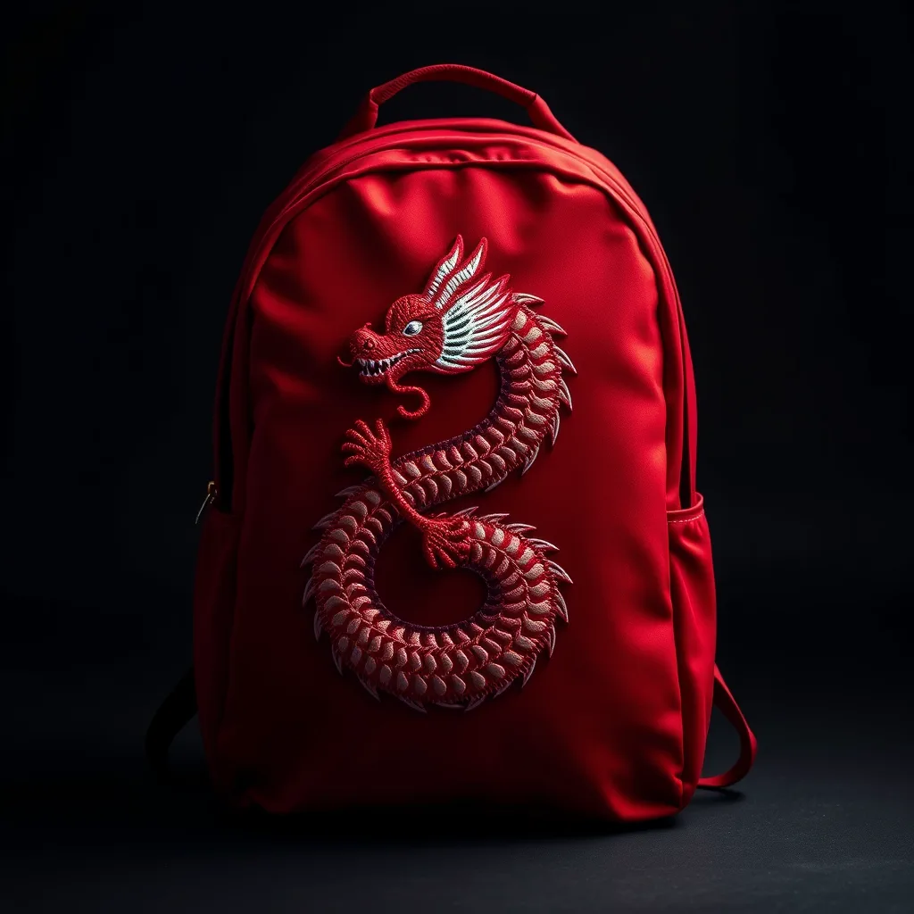Mochila Dragón Roja