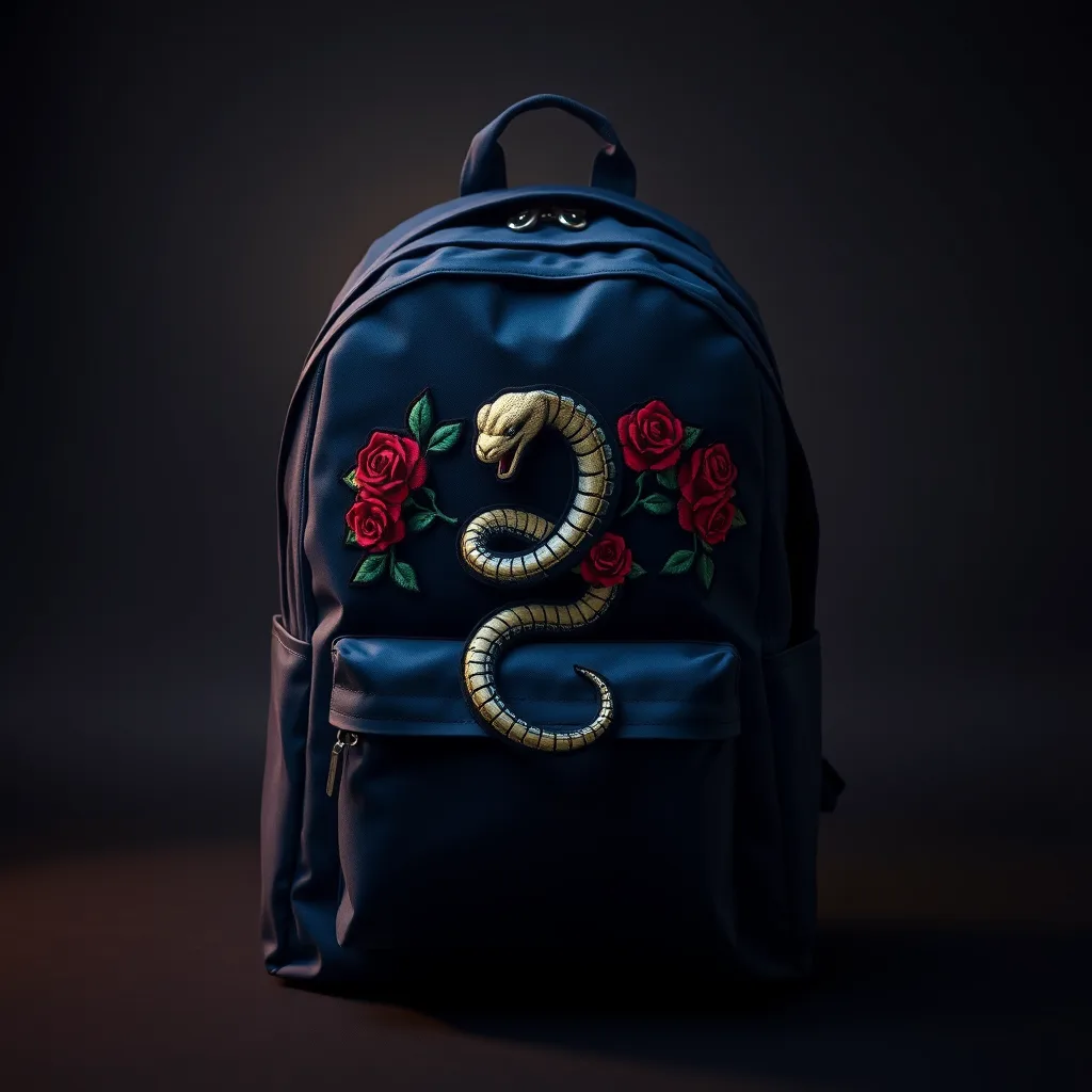 Mochila Serpiente Azul Marino