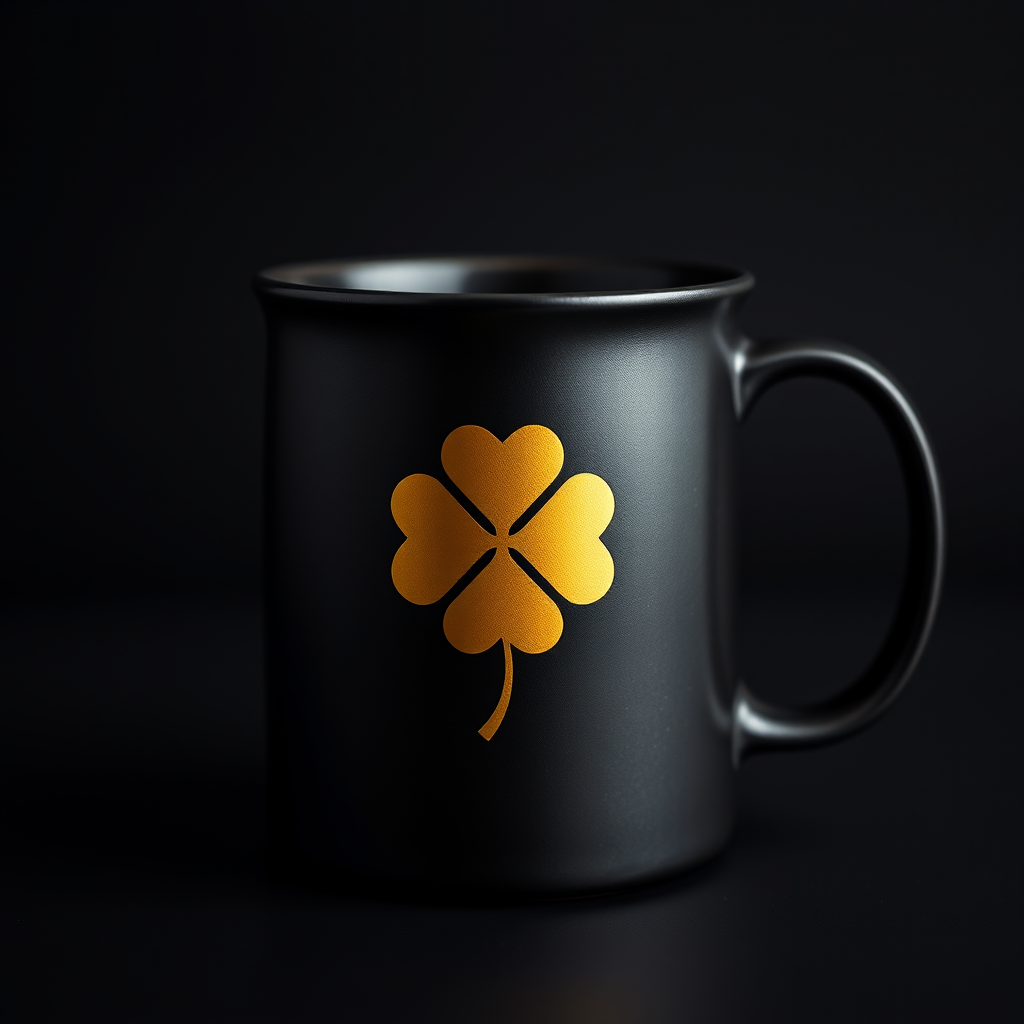Mug Trébol Negra