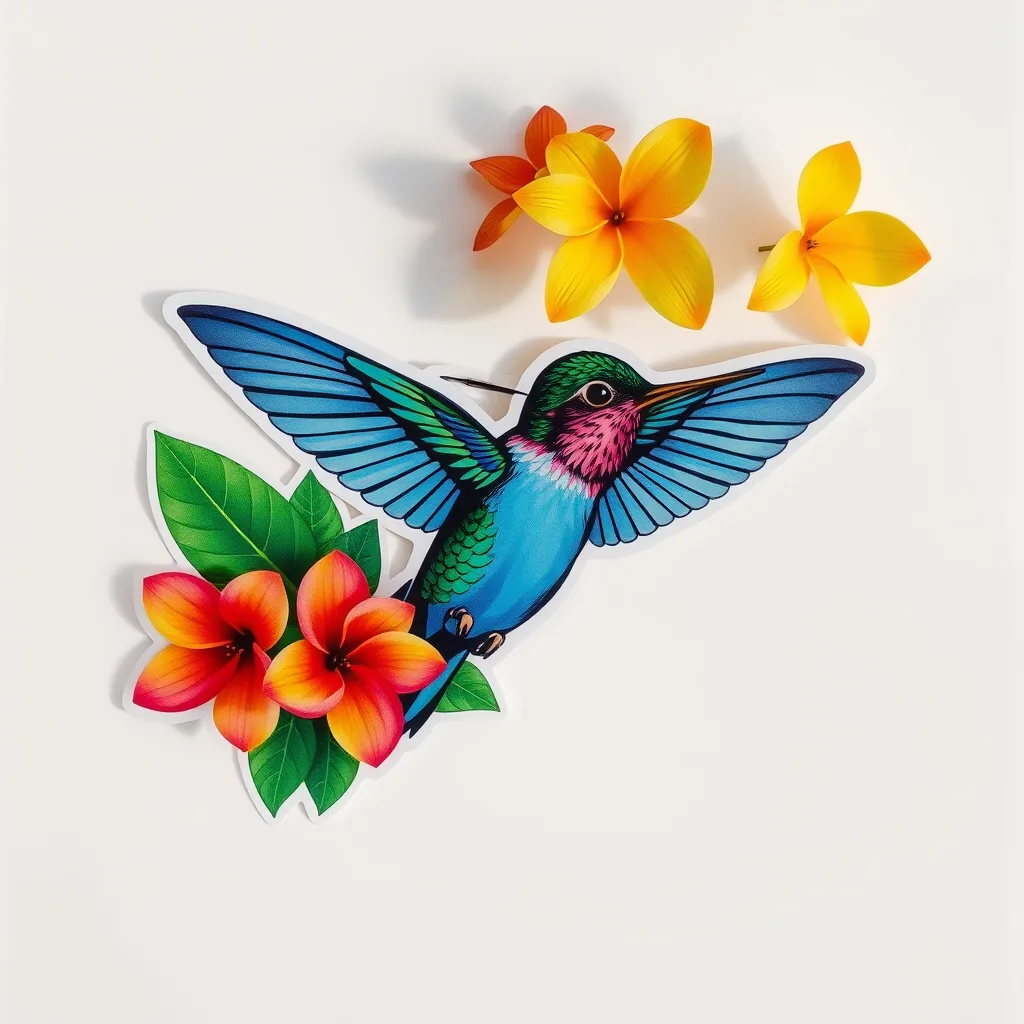 Sticker Colibrí