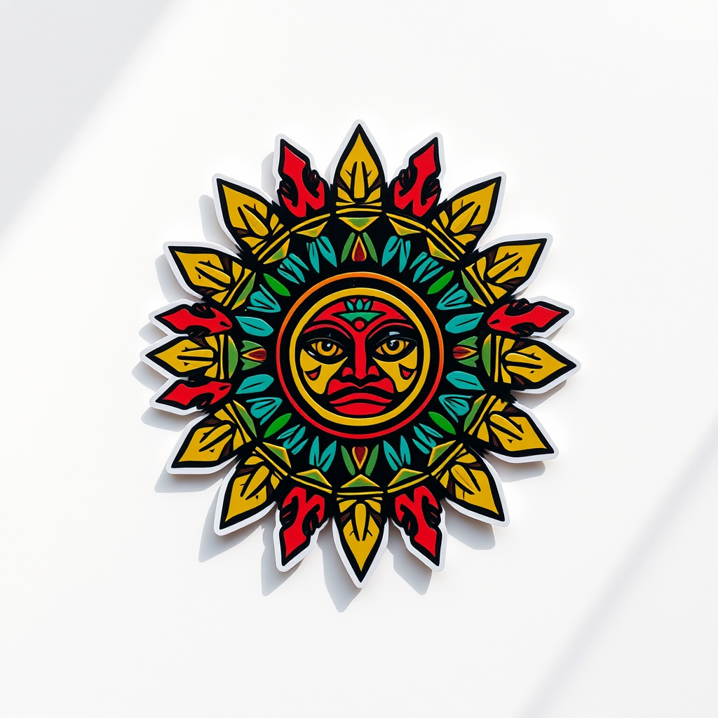 Sticker Sol Azteca