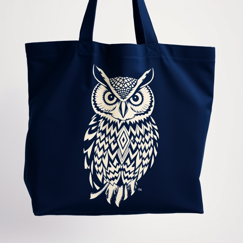 Tote Búho Azul Marino