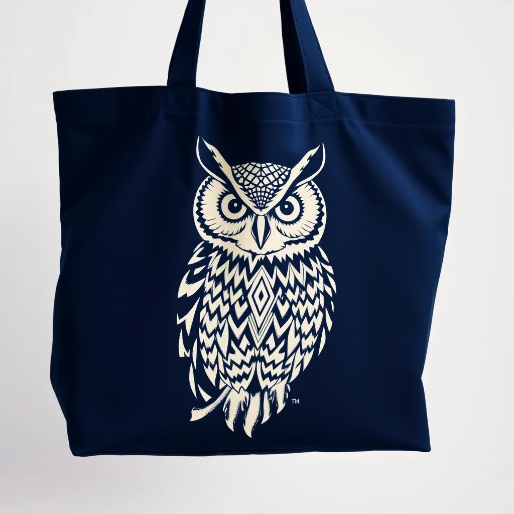 Tote Búho Azul Marino